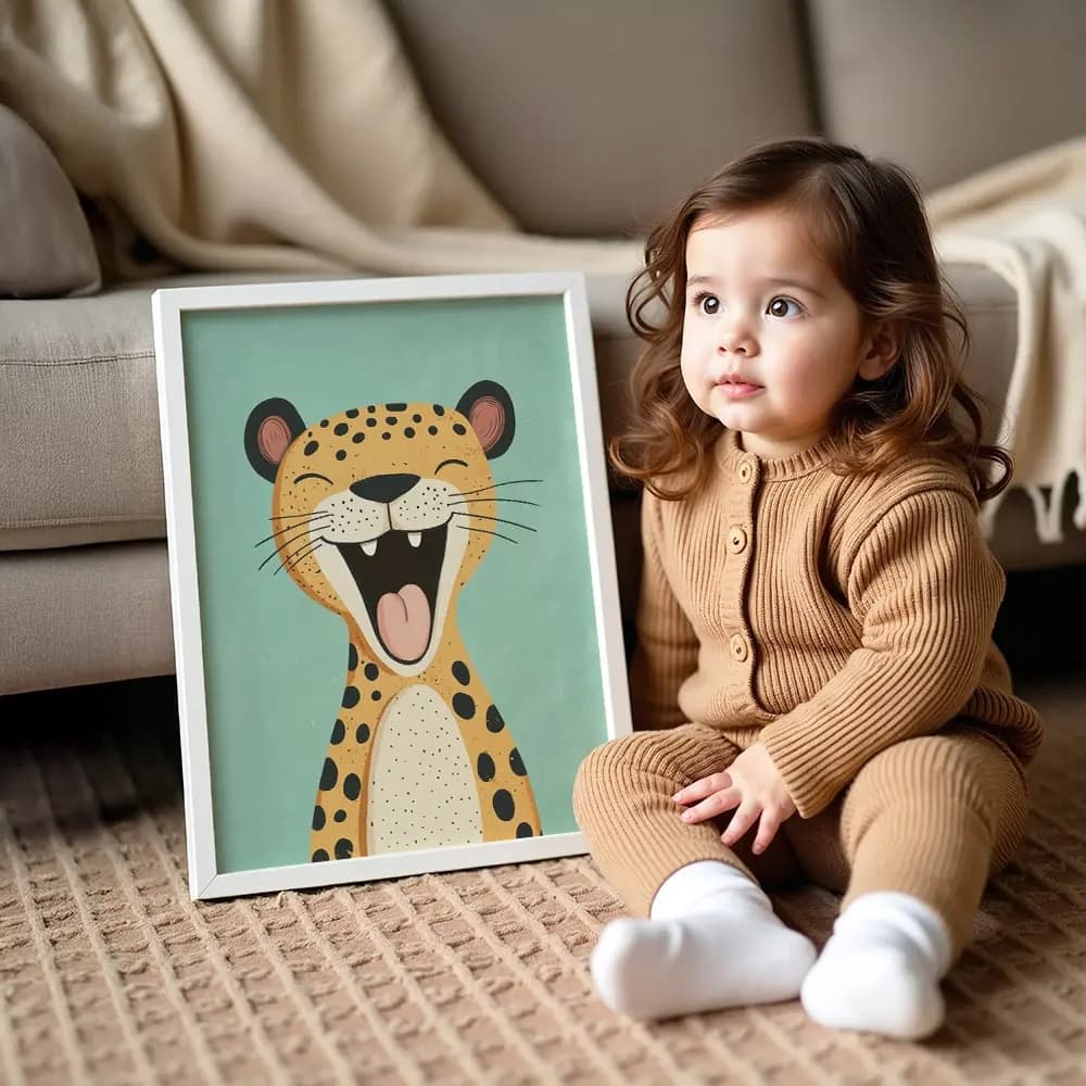 Tablou cu Ilustratii grafice - model Leopard