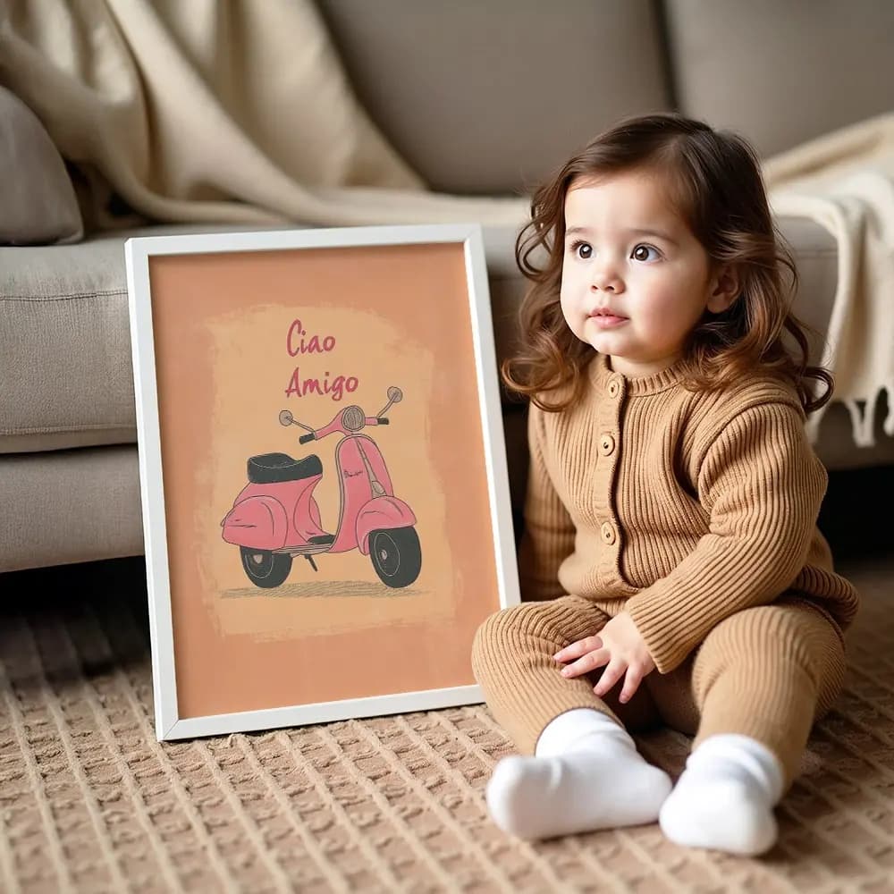 Tablou cu Ilustratii grafice - model Motocicletă