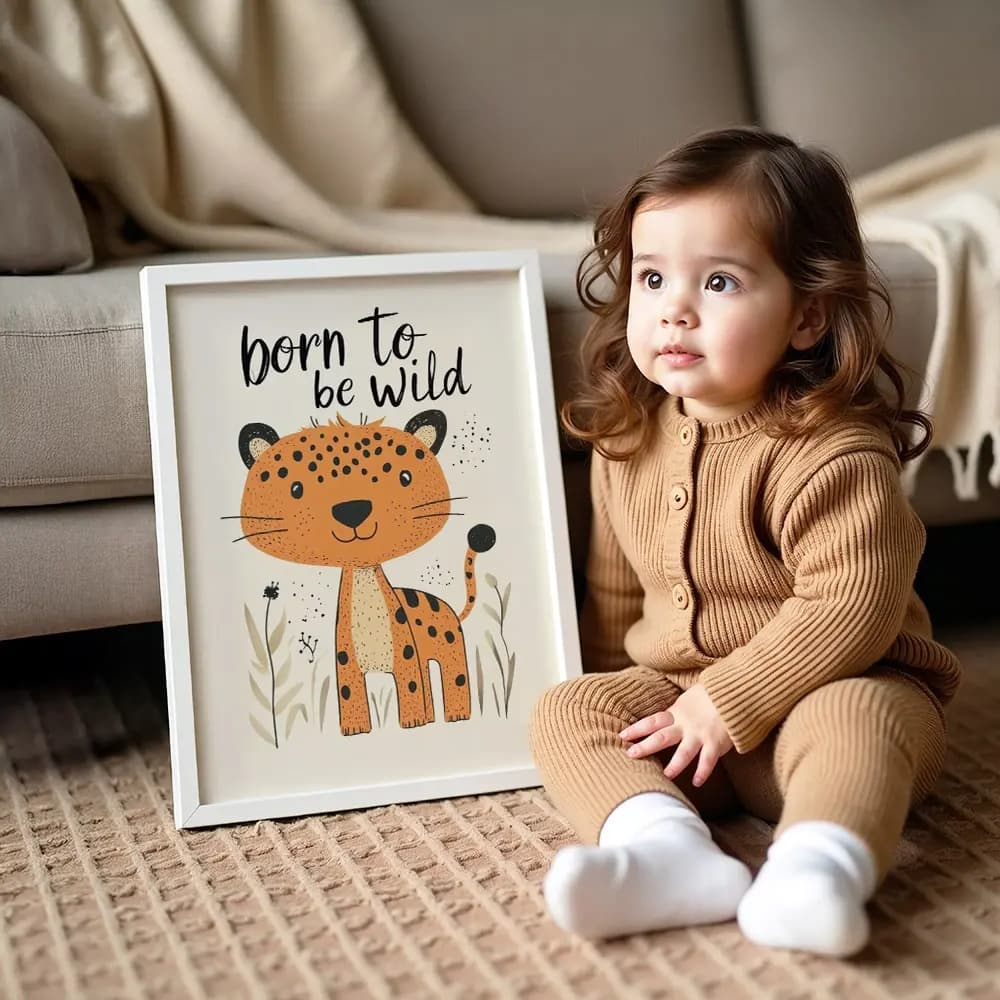 Tablou cu Ilustratii grafice - model Născut sa fiu sălbatic