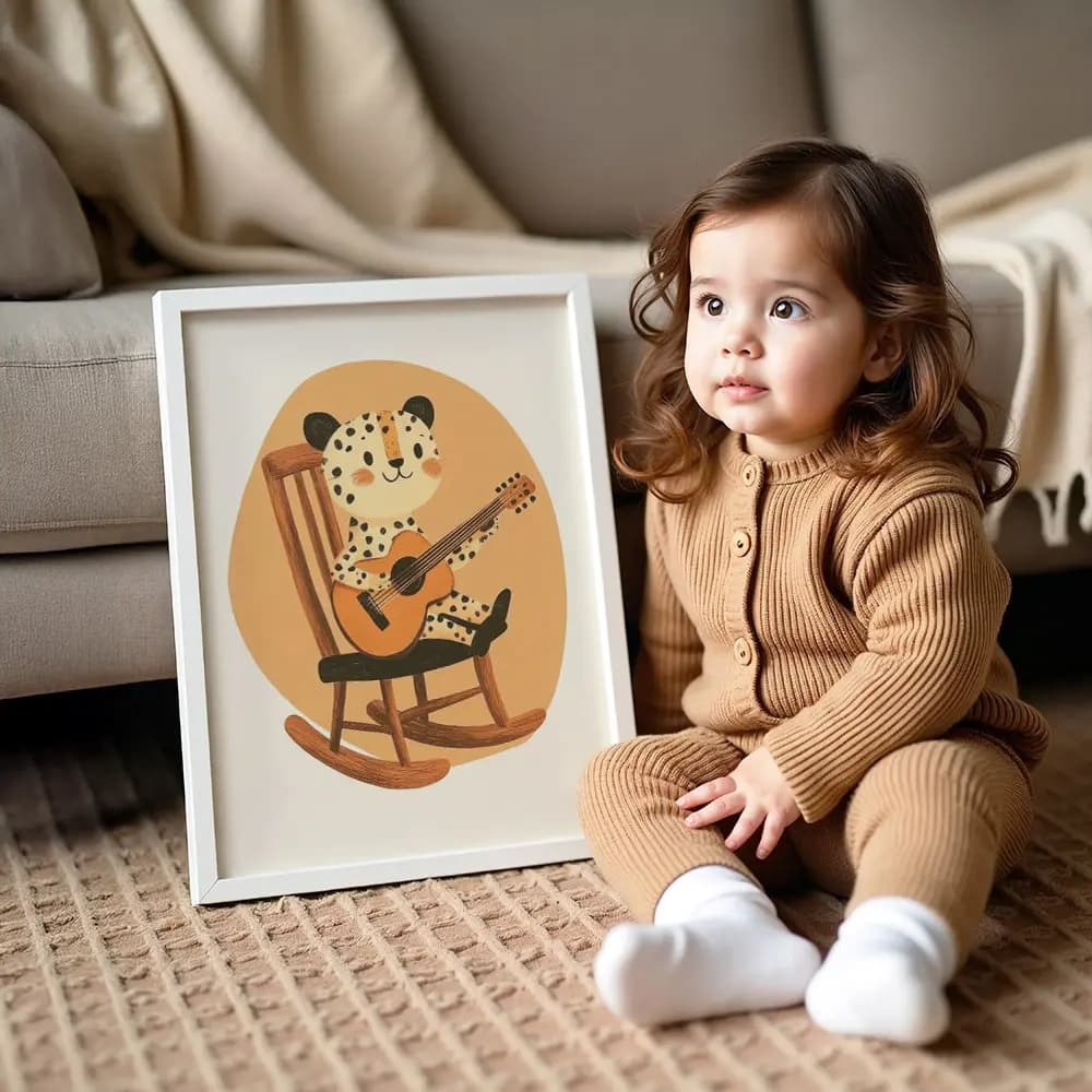Tablou cu Ilustratii grafice - model Panteră 01
