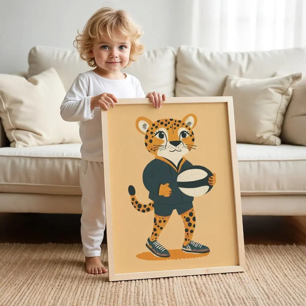 Tablou cu Ilustratii grafice - model Panteră 02