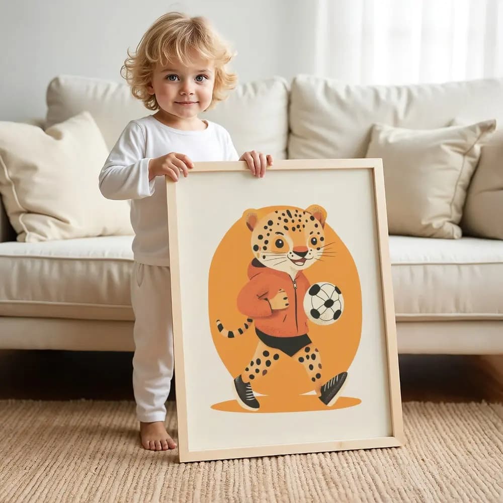 Tablou cu Ilustratii grafice - model Panteră 05