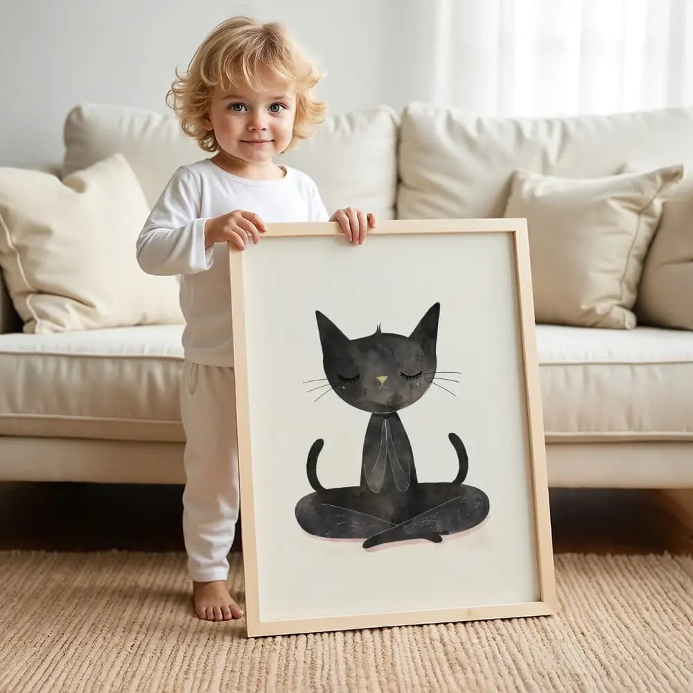 Tablou cu Ilustratii grafice - model Pisică 03