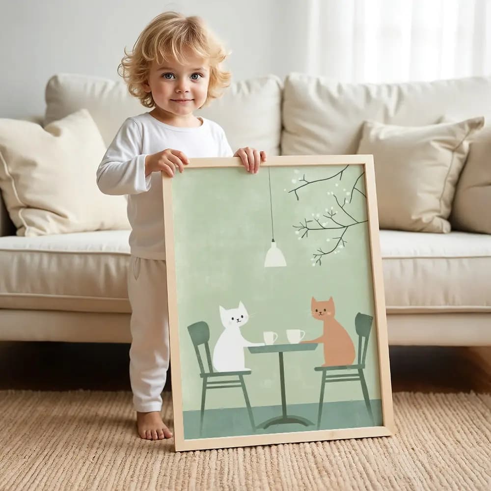 Tablou cu Ilustratii grafice - model Pisică