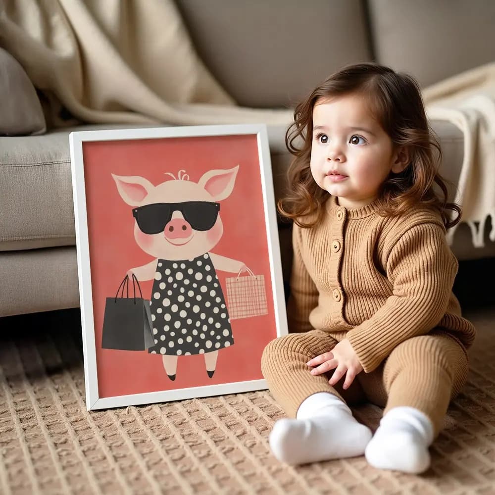 Tablou cu Ilustratii grafice - model Porcușor