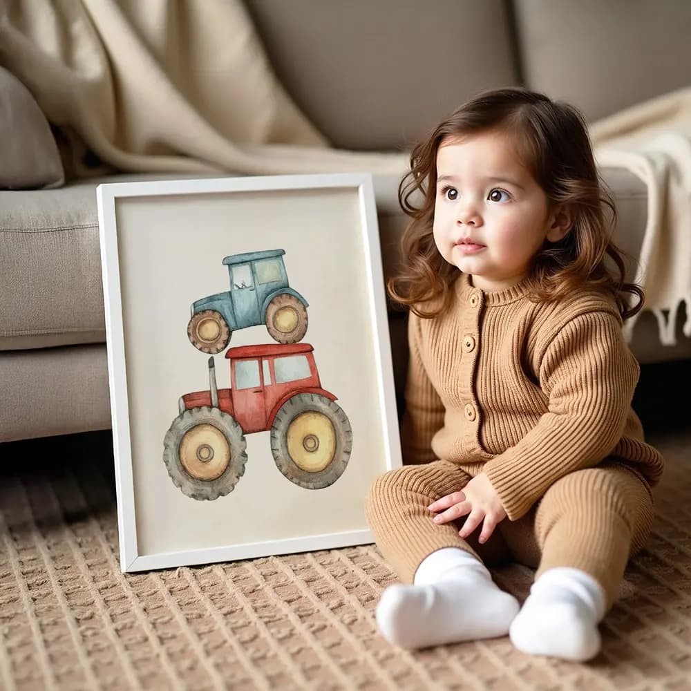 Tablou cu Ilustratii grafice - model Tractor 01