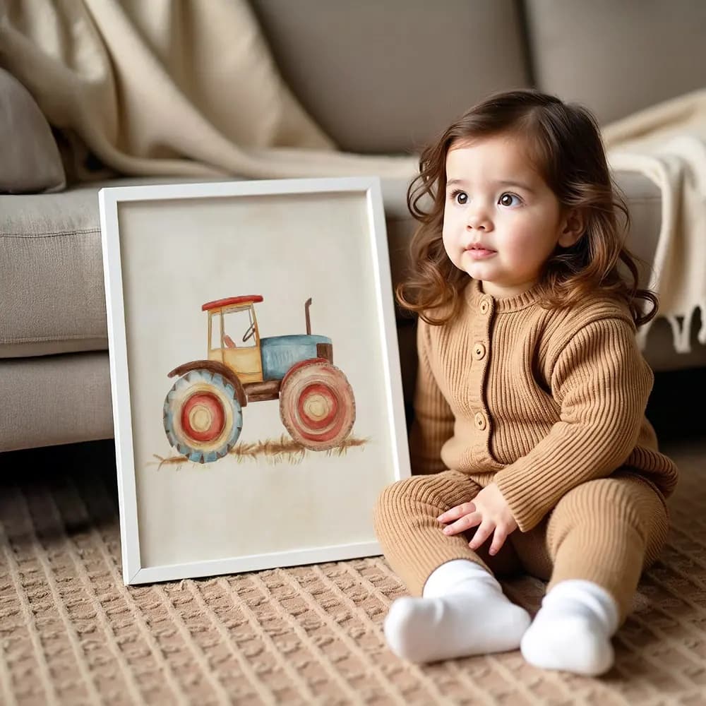 Tablou cu Ilustratii grafice - model Tractor