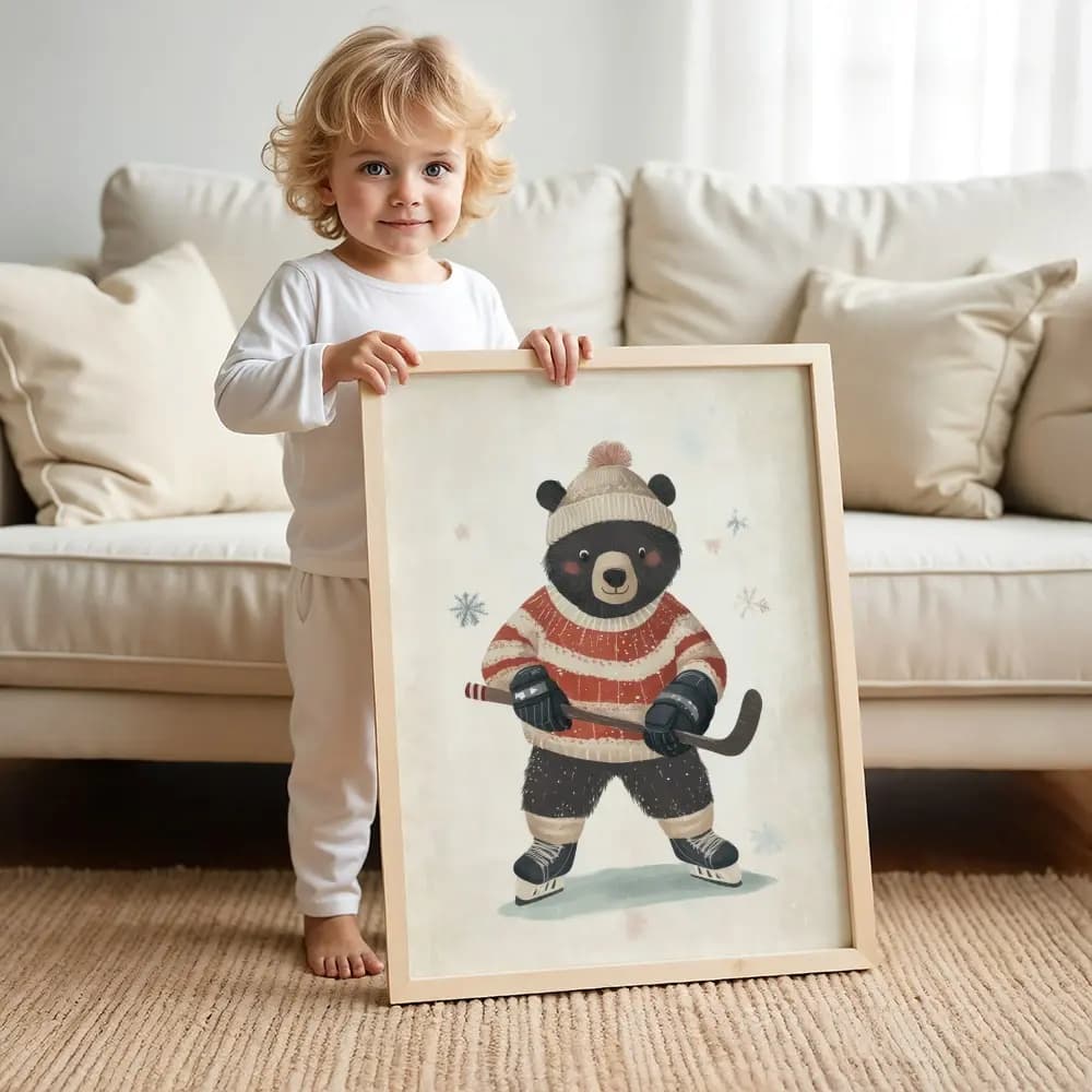 Tablou cu Ilustratii grafice - model Ursuleț 03