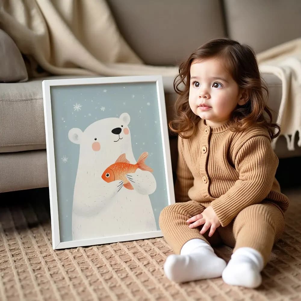 Tablou cu Ilustratii grafice - model Ursuleț 05