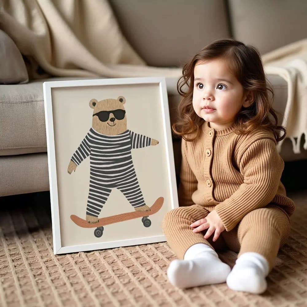 Tablou cu Ilustratii grafice - model Ursuleț