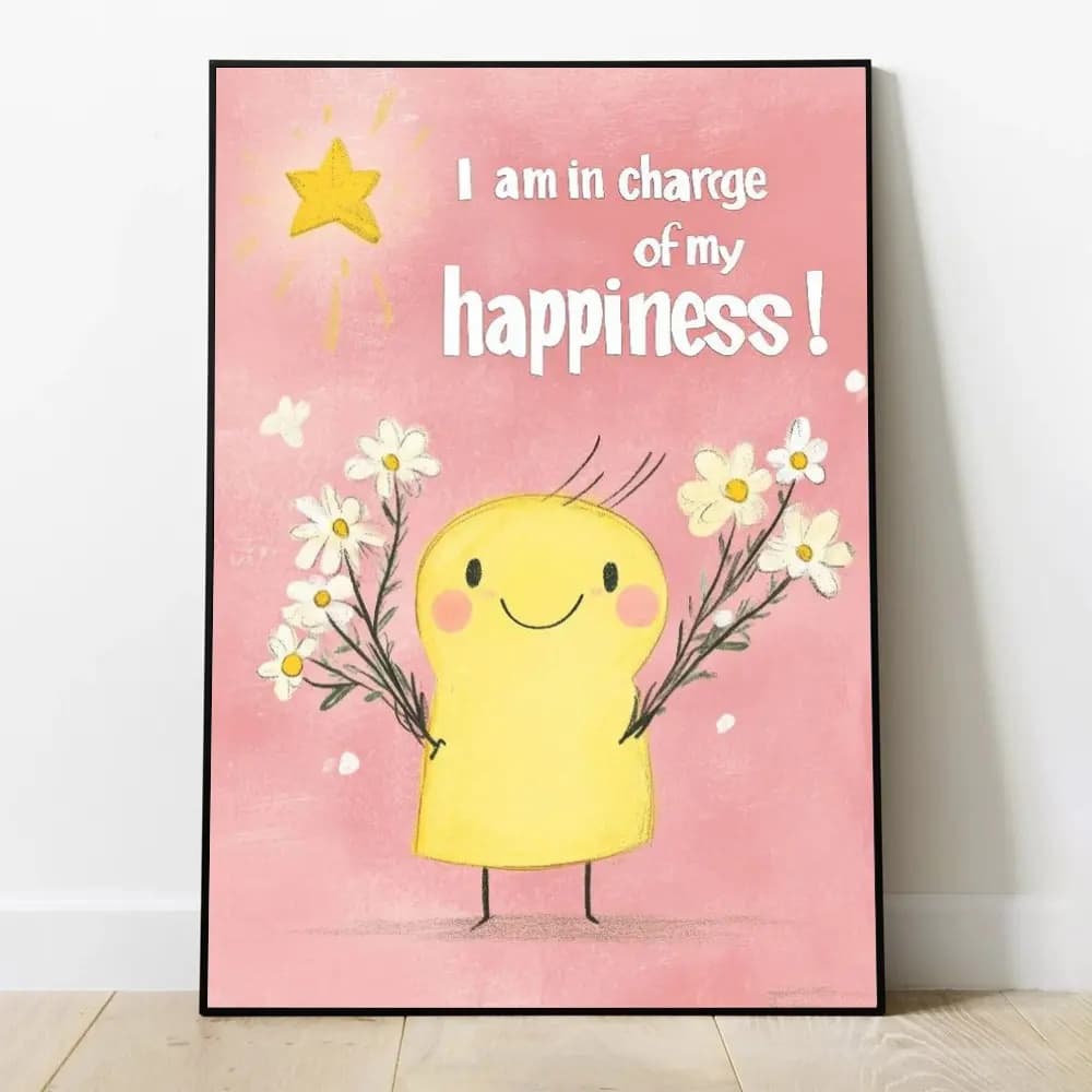 Tablou motivational - I Am In Charrge Of My Happiness
