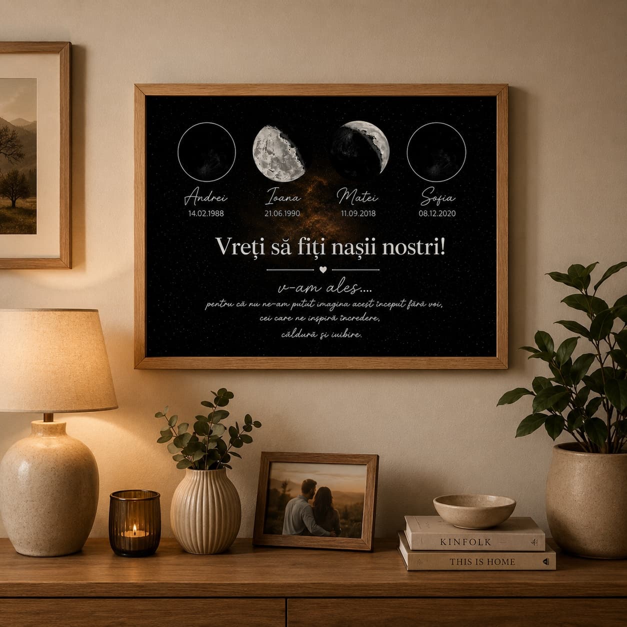 Tablou Personalizat „Vreți să fiți nașii noștri?” – 40x50 cm