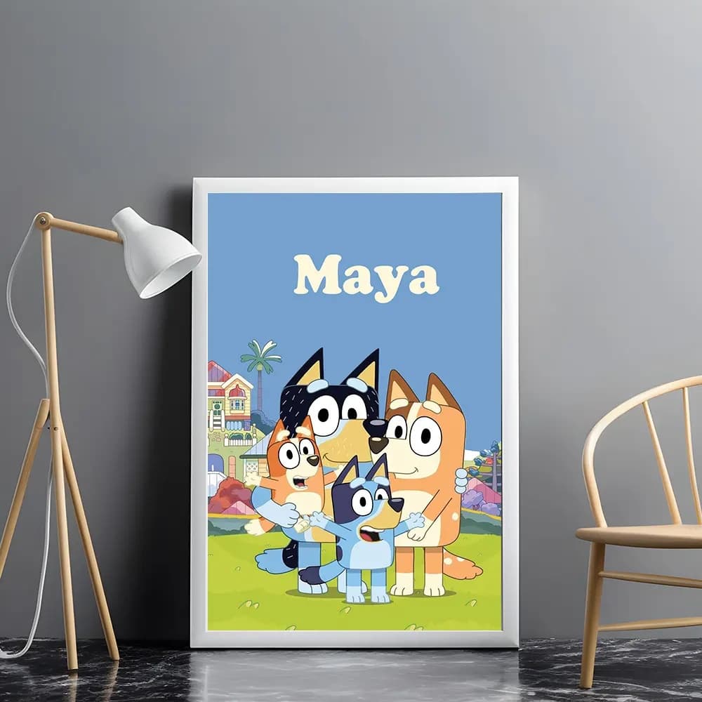 Tablou personalizat / Canvas Blue si Nume