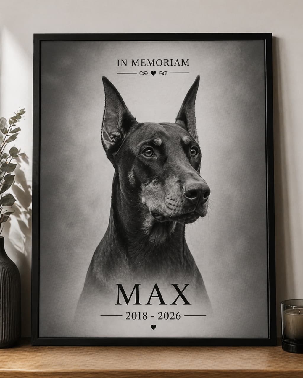 Tablouri Personalizate cu Ramă In Memoriam Animale de Companie