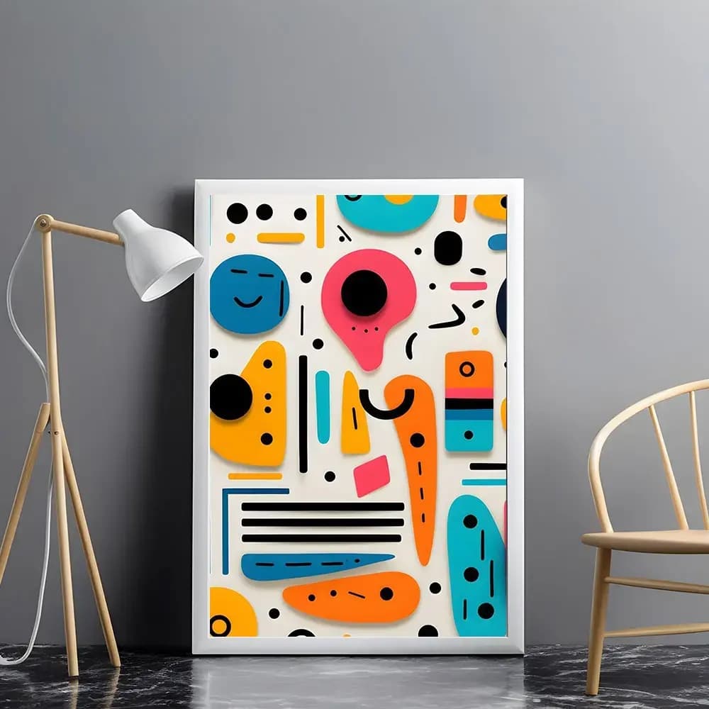 Tablou pop art colorat pentru decor interior