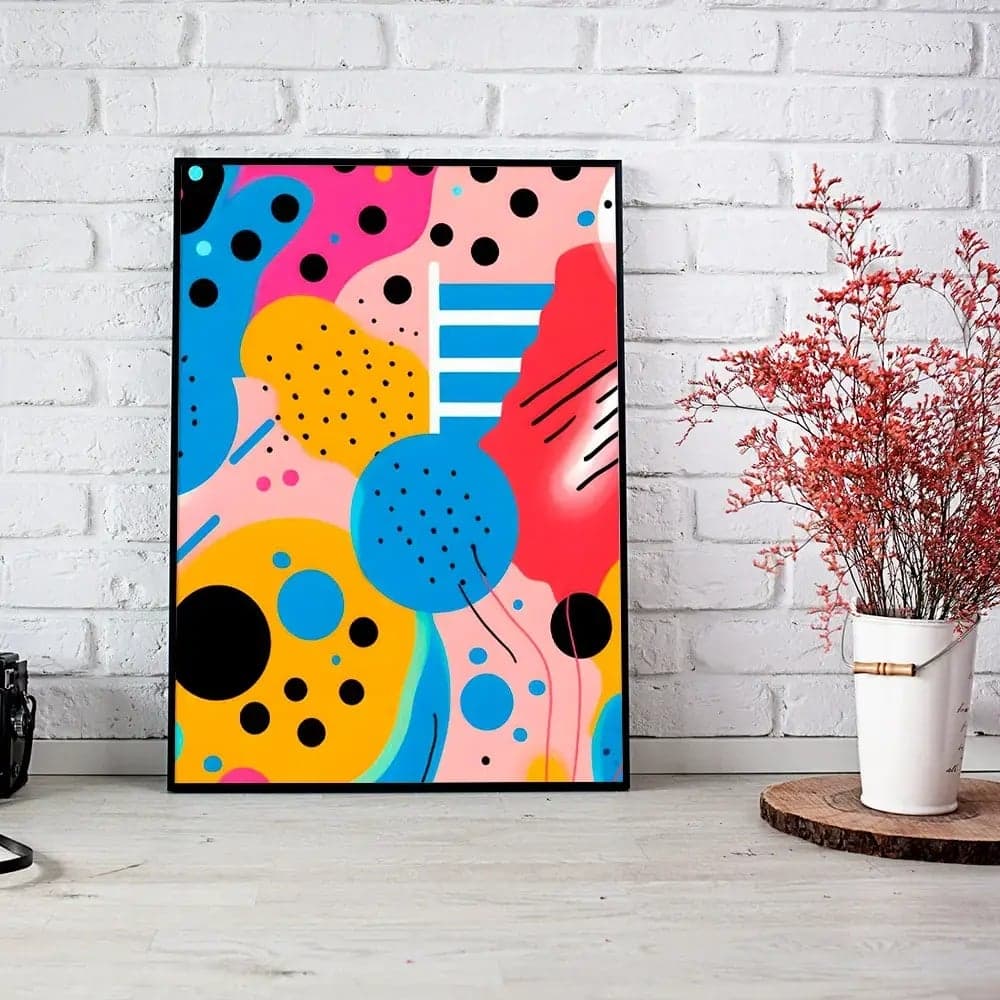 Tablou pop art în stil contemporan pentru interior