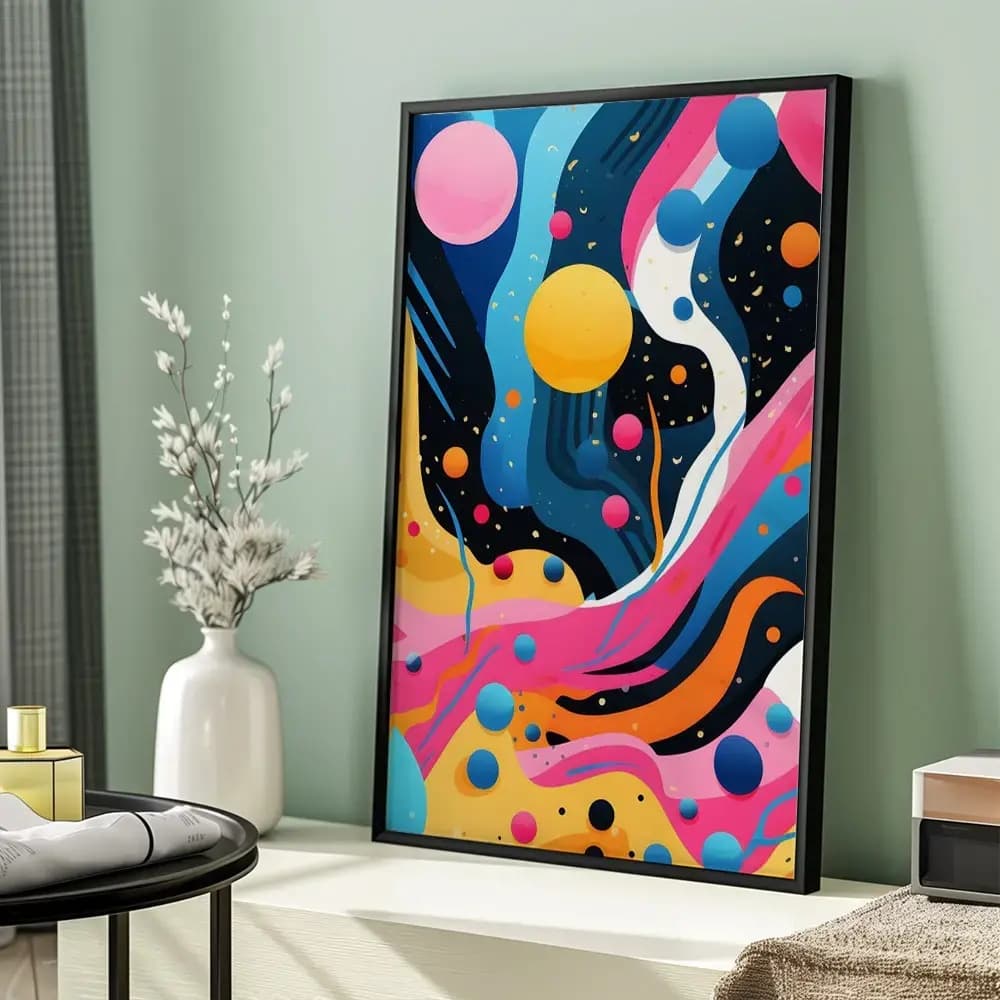Tablou pop art modern pentru decor minimalist