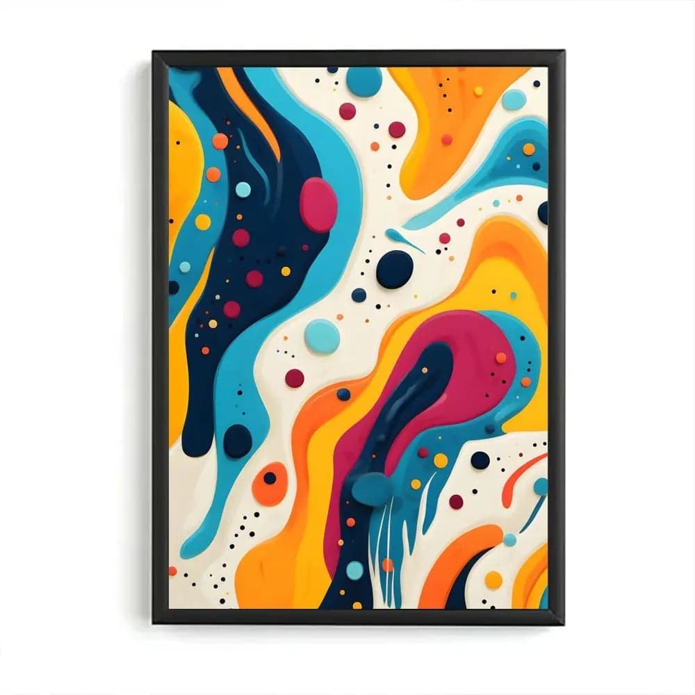 Tablou pop art modern pentru living spațios